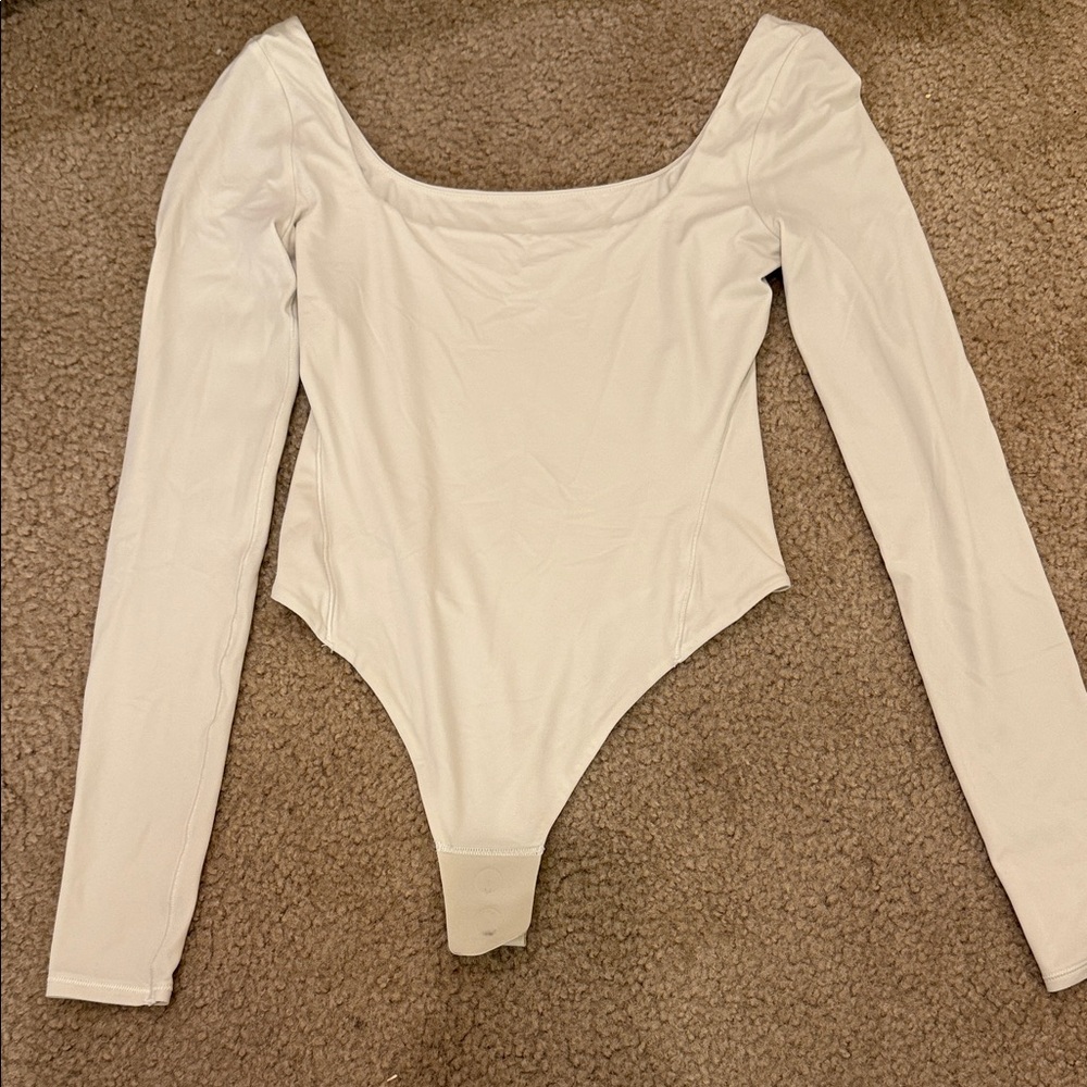 lululemon athletica White Long Sleeve Bodysuit